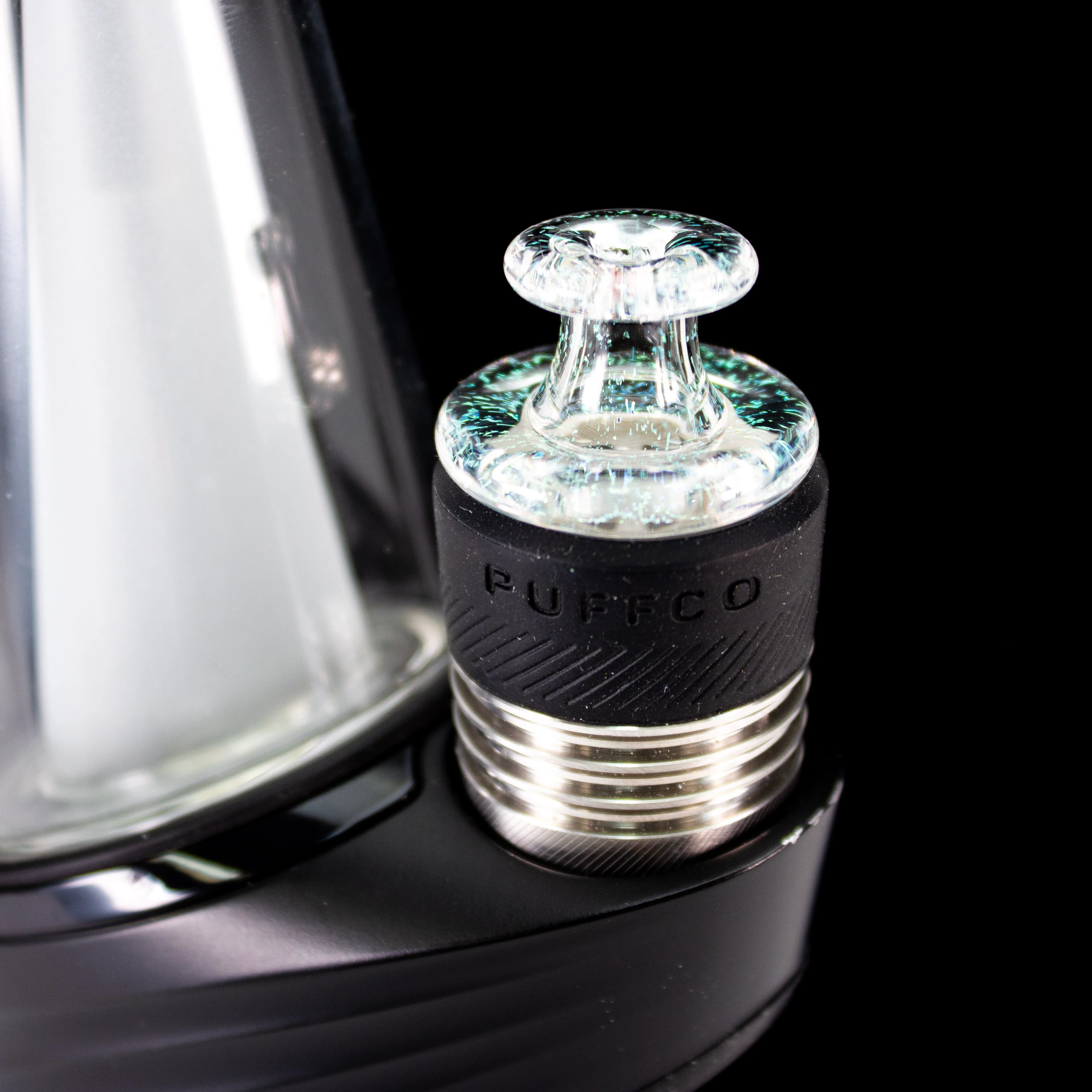 Clear with Green Dichro 3DXL Spinner Cap #SAN104 - Image 2
