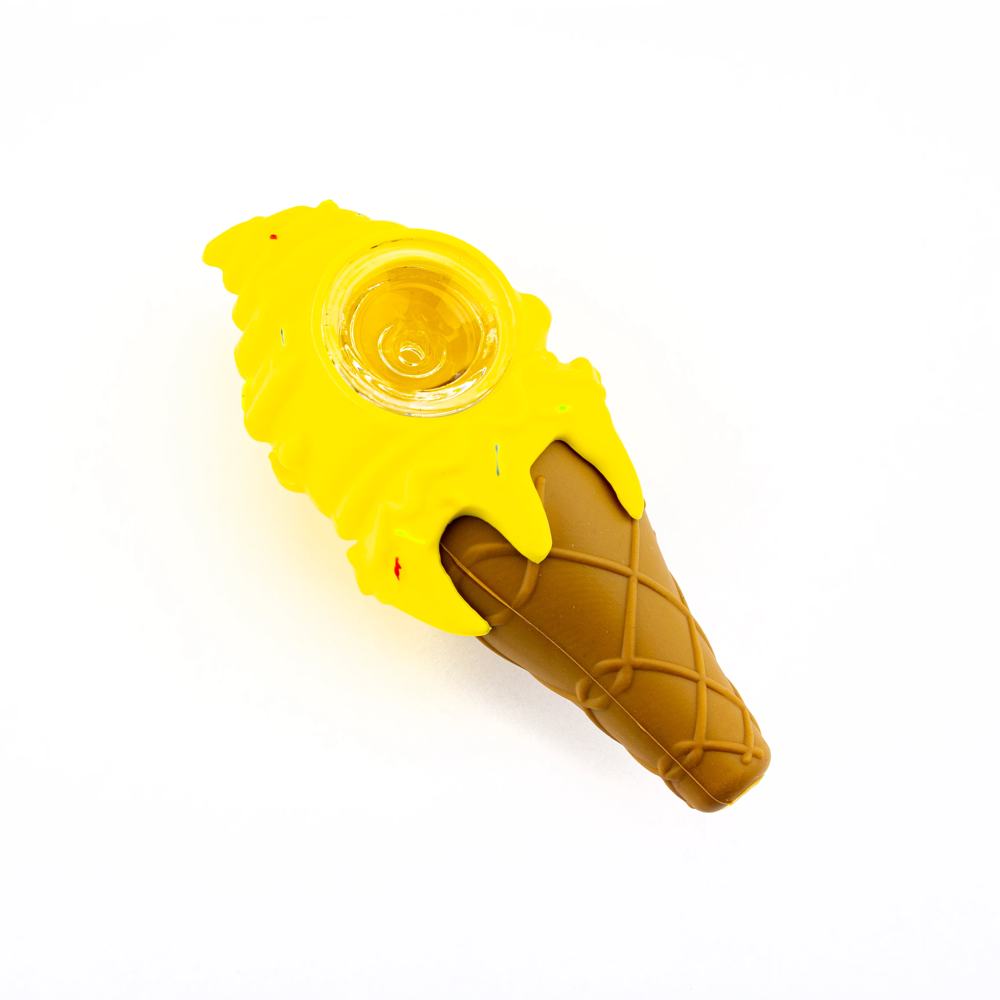 Ice Cream Cone Silicone Hand Pipe - Image 2
